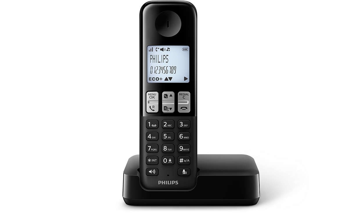 Telefono Philips D2501 Negro